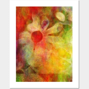 Floral abstract Posters and Art